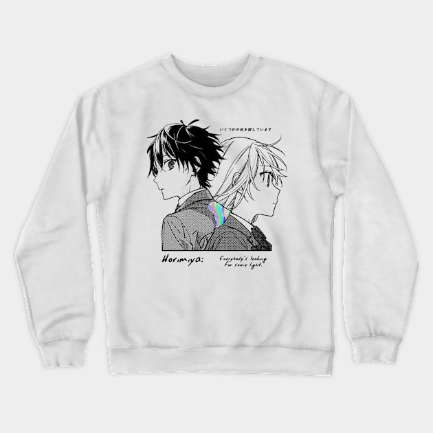 Horimiya ''LIGHT'' V2 Manga Anime Crewneck Sweatshirt by riventis66